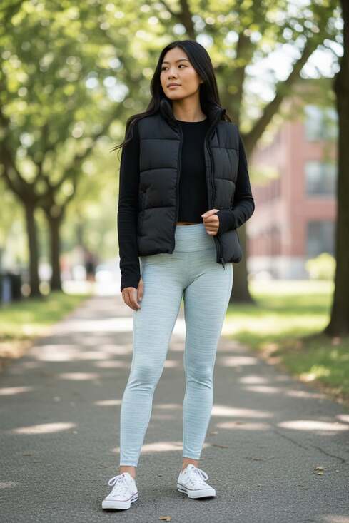 Athleta High Rise Jacquard Chaturanga Leggings in Slate Grey/White - Picture 2 of 5